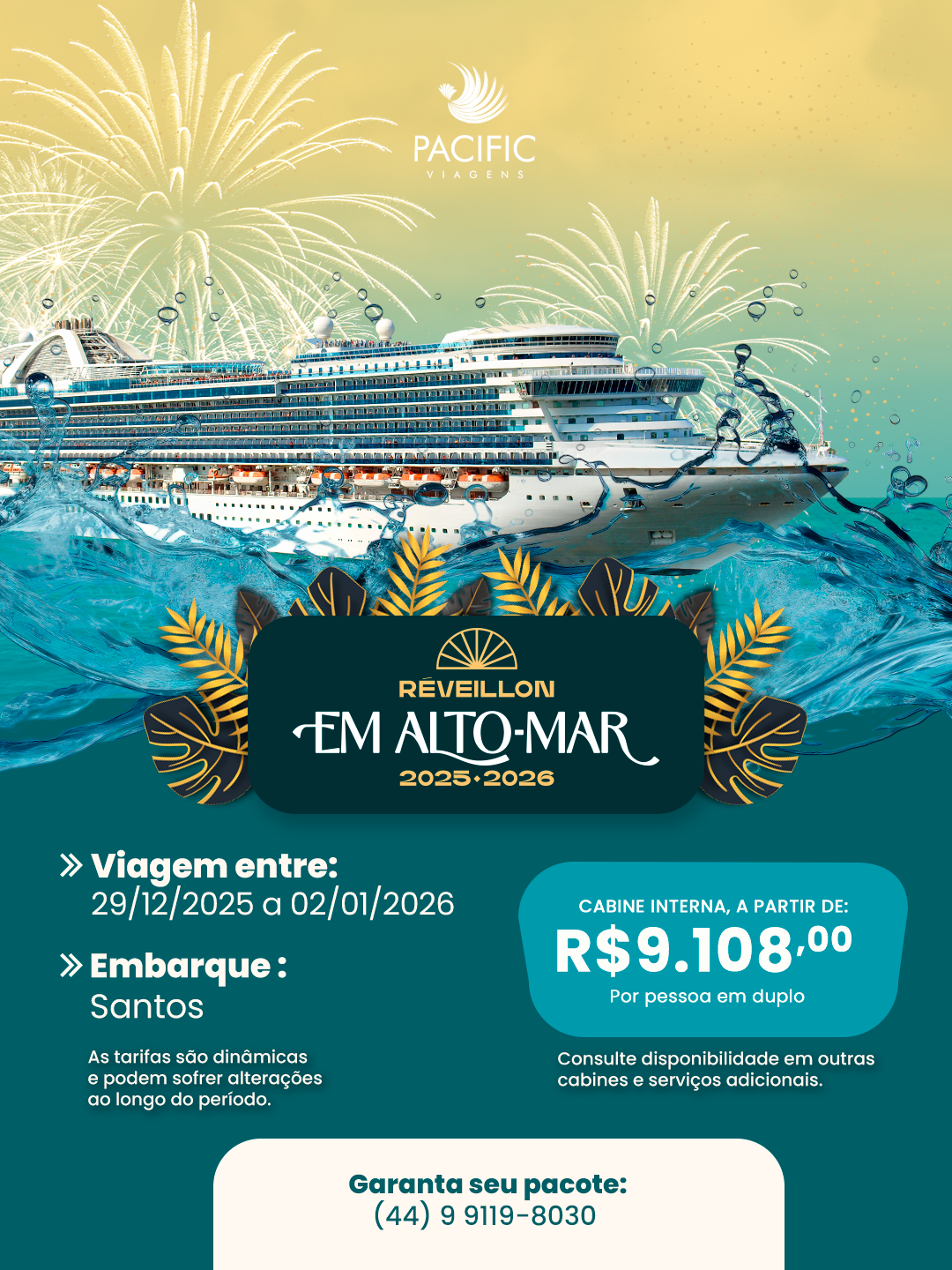Pacote Reveillon Alto Mar